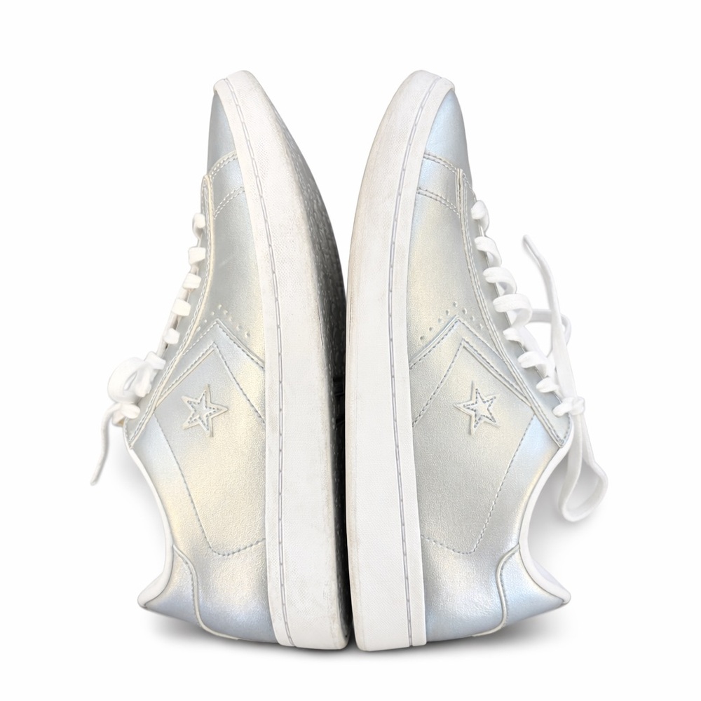 Converse One Star LunarLon Metallic Silver Sneakers Women’s 8.5 / EU 40 - Picture 2 of 5